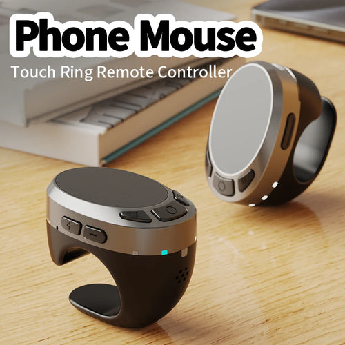 Bluetooth Scrolling Ring Remote – Finger Mouse & Page Turner