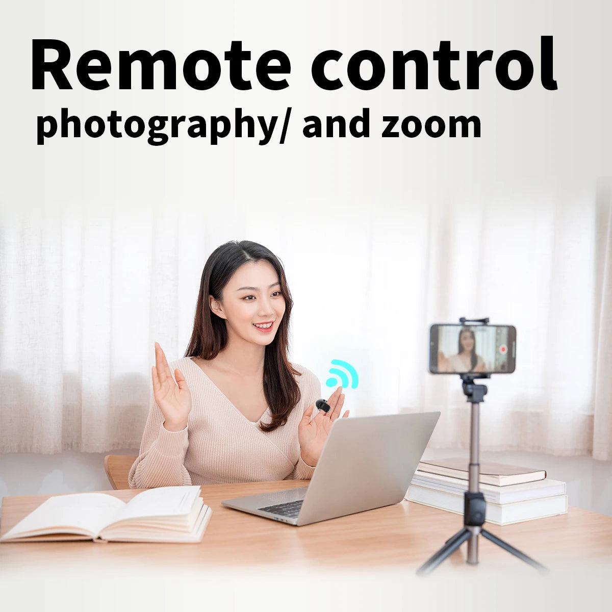 Bluetooth Scrolling Ring Remote – Finger Mouse & Page Turner